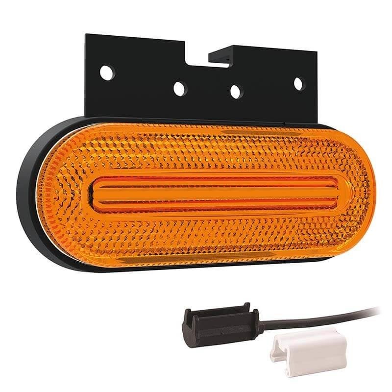 LED Positionsleuchte amber | 12-24V | 1,5mm². Stecker.