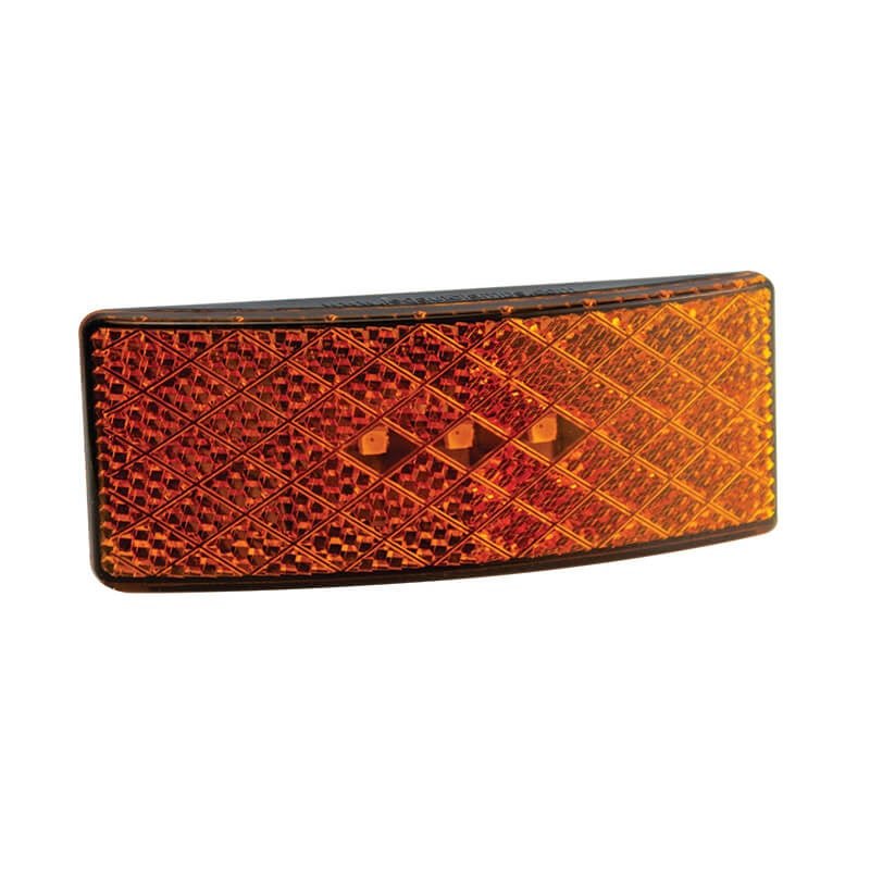 LED markeringslicht amber | 12-24V | 35cm. kabel (smoke)