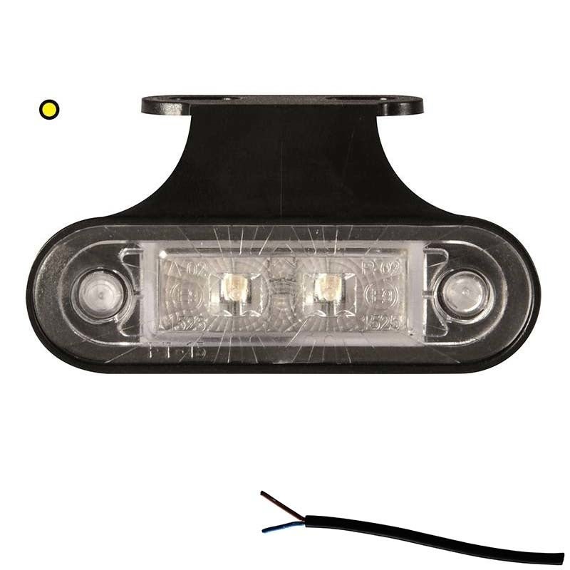 Feu de position LED orange | 12-24V | câble de 50cm.