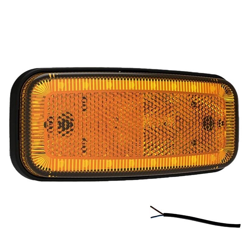 Feu de position LED orange | 12-24V | câble de 50cm.