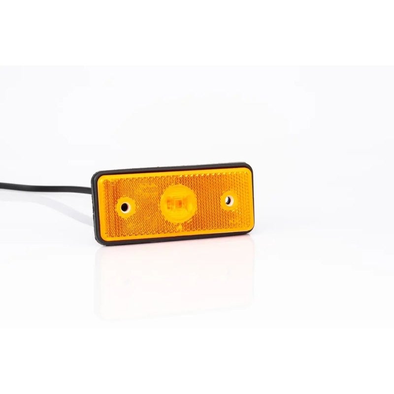 LED markeringslicht amber | 12-24V | 50cm. kabel met 1,5mm². connector