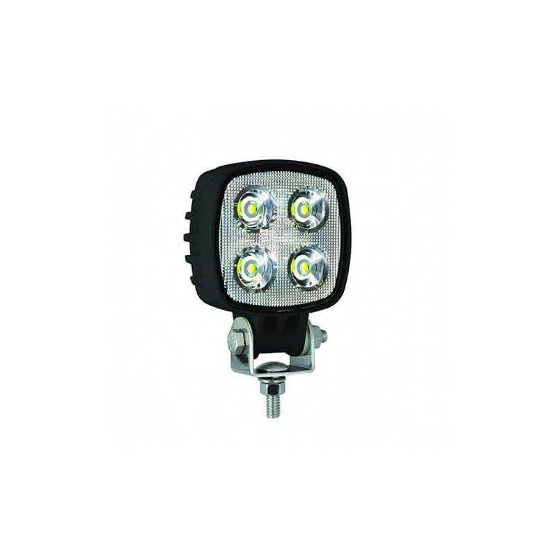 Feu de travail LED | 12 watts | 1000 lumens | 12-24V | Floodbeam noir