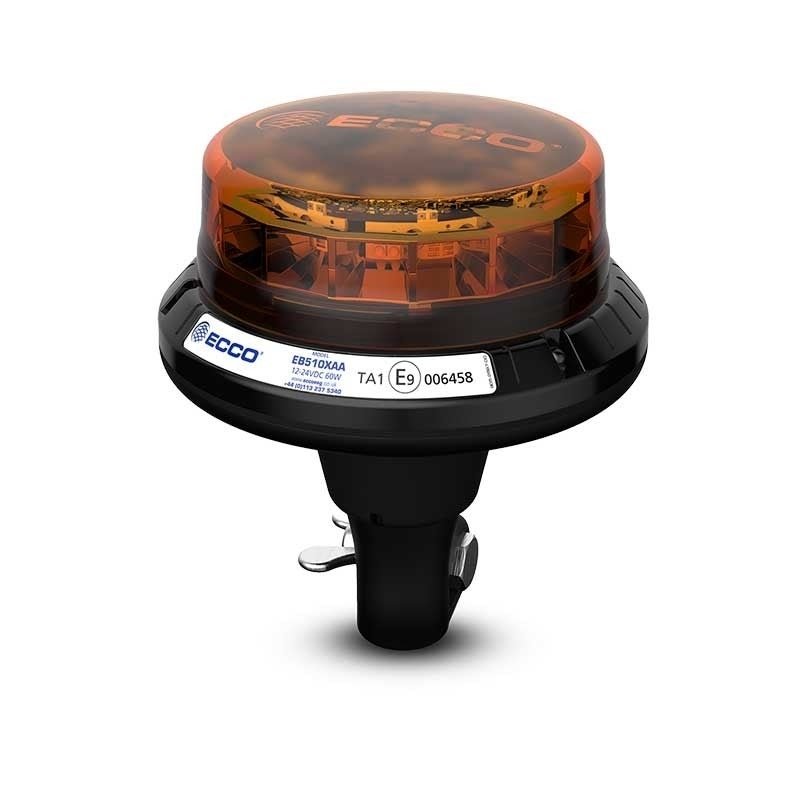 LED R65 Rundumleuchte 12-24V Amber / CISPR25 / IP69K / Aufsteckbar