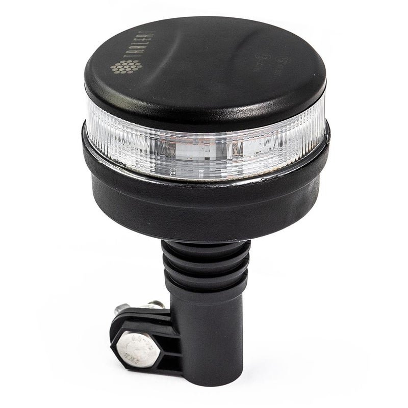 Gyrophare LED R65 orange avec cabuchon clair | 24V | DIN