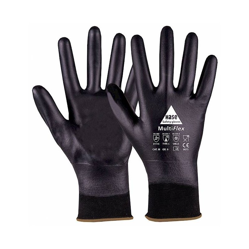 chemikalienbeständige Handschuhe nylon (18 gauge) Größe 9