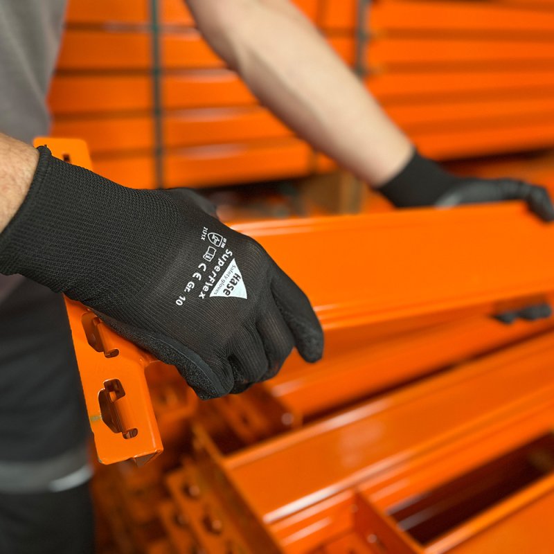 assembly gloves polyester (13 gauge) size 10
