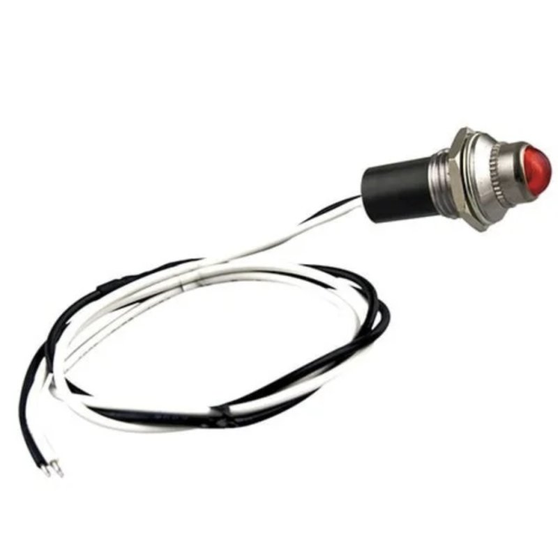 lampe tableau de bord / cockpit 12V 4W Ø14x30mm Rouge