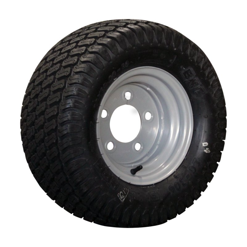 pneu + roue 20x8.00-10 6.00x10H2 ET-4 94/140/5 métal LG-306 gris argent