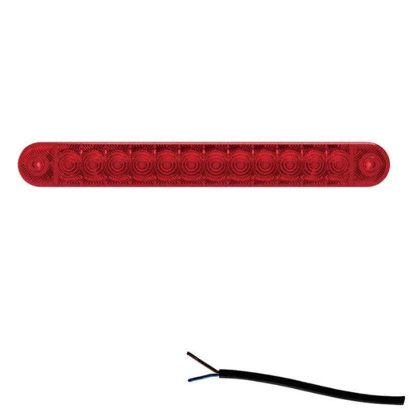 LED markeringslicht rood | 12-24V | 50cm. kabel