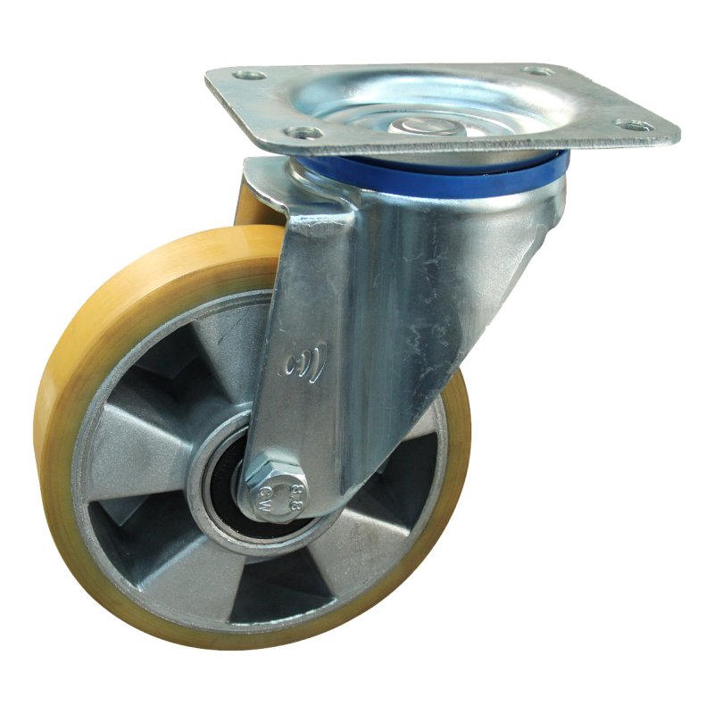 swivel castor 125mm series 29 ᠆ 12 plate mounting ball bearing