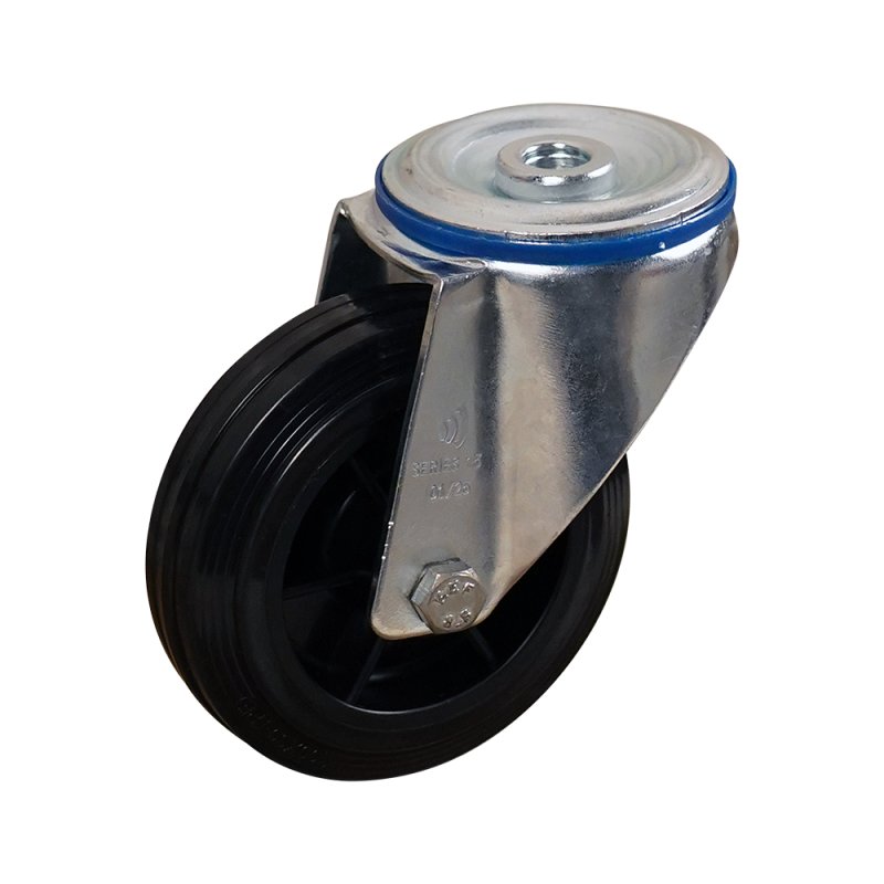 roulette pivotante 125mm série 06 ᠆ 15 trou pour boulon roulement à rouleaux