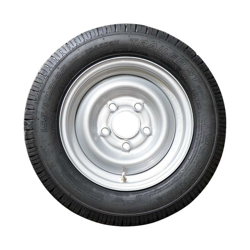 pneu + roue 155/70 R12C ST290 M+S 4½Jx12H2 104/102 N ET20 67/112/5 métal gris argent