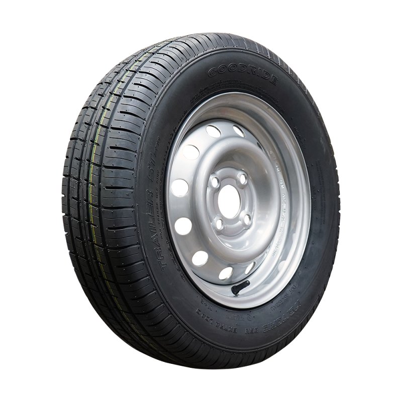 Komplettrad 175/70 R13 ST290 M+S 4½Jx13H2 86 N ET30 57/100/4 Stahl Silbergrau