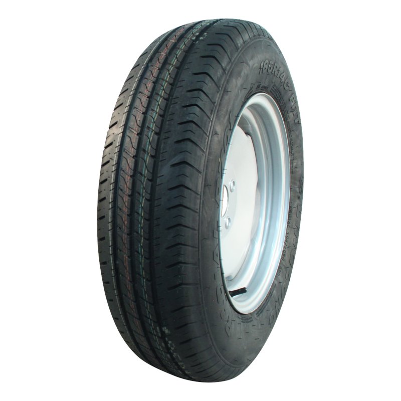 Komplettrad 185/70 R13 4Jx13H2 ET30 66,5/112/5 Stahl R701 M+S Silbergrau