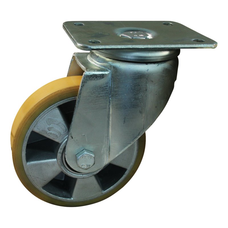 zwenkwiel 100mm serie 29 ᠆ 19 plaatbevestiging kogellager