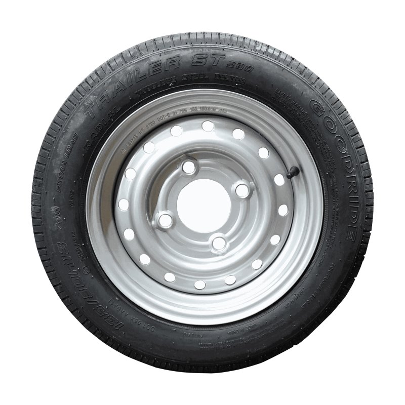 Komplettrad 135/80 R13 4½Jx13H2 ET20 85/130/4 Stahl ST290 M+S Silbergrau