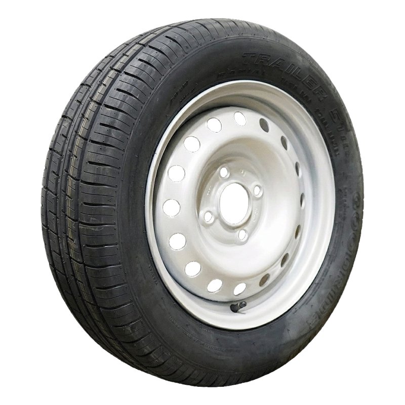 pneu + roue 165/70 R13 4½Jx13H2 ET30 57/100/4 métal ST290 M+S gris argent