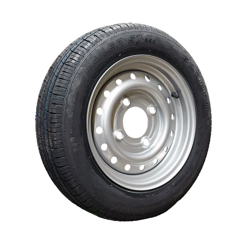 pneu + roue 165 R13C 4½Jx13H2 ET20 85/130/4 métal ST290 M+S gris argent