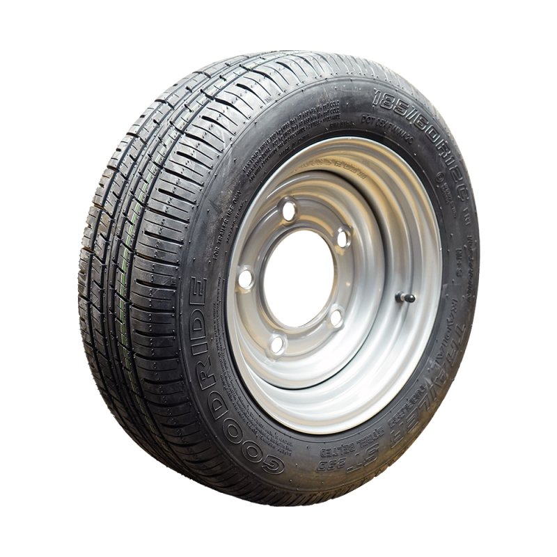 Komplettrad 185/60 R12C 5½Jx12H2 ET0 115/165.1/5 Stahl ST290 M+S Silbergrau