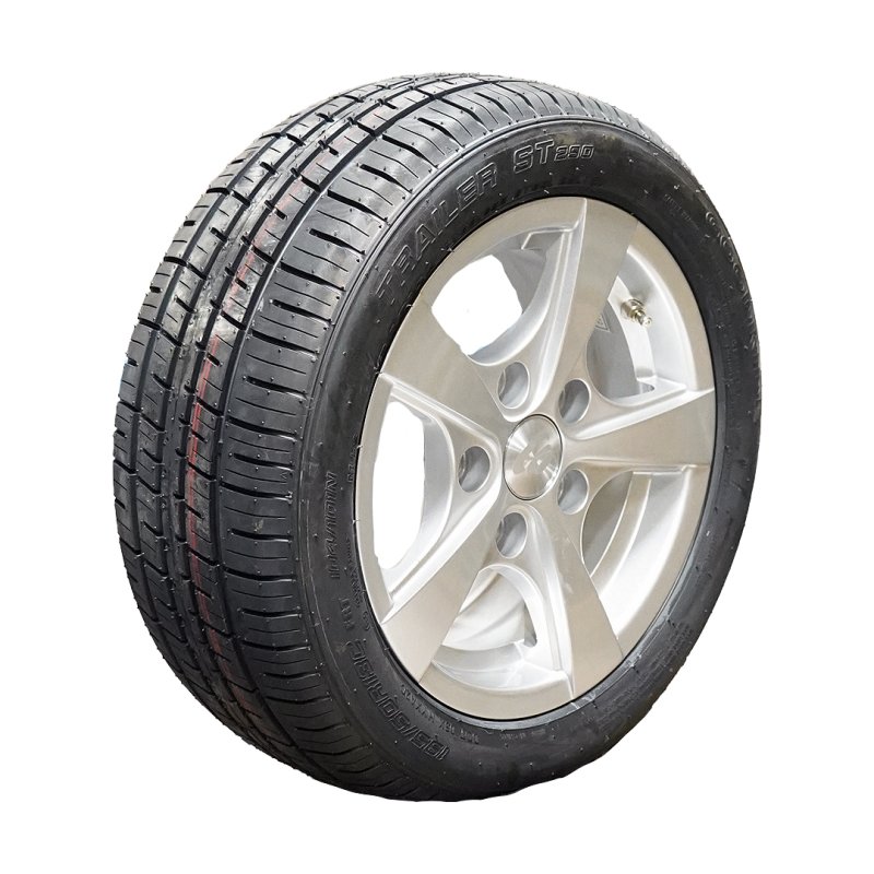 air tire + wheel 195/50 R13C 6Jx13H2 ET30 67/112/5 alloy ST290 M+S silver grey