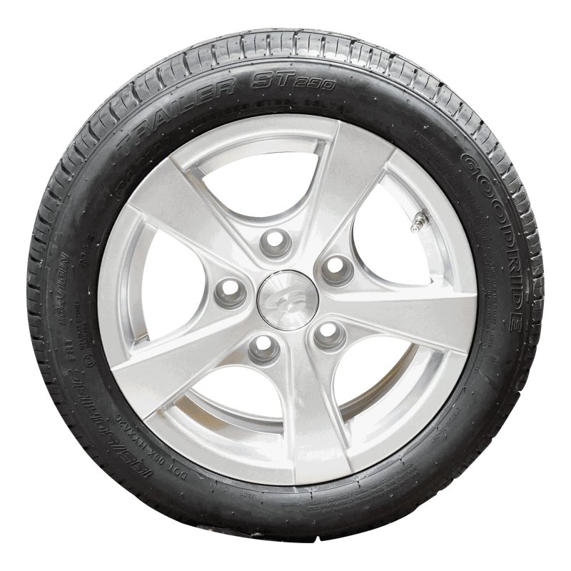 air tire + wheel 195/50 R13C 6Jx13H2 ET30 67/112/5 alloy ST290 M+S silver grey