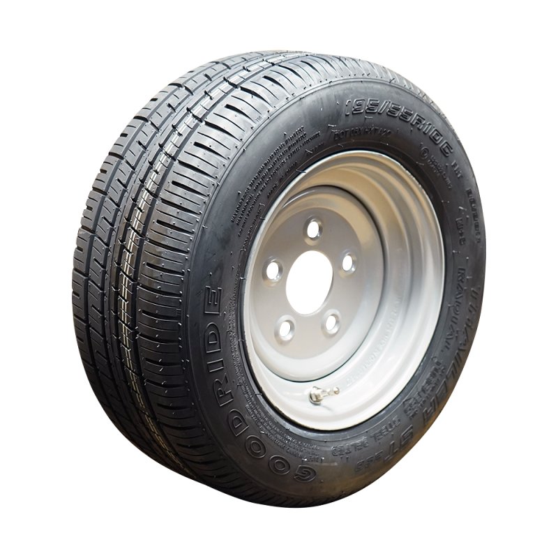air tire + wheel 195/55 R10C 6.00Ix10H2 ET25 66,5/112/5 steel ST290 M+S silver grey