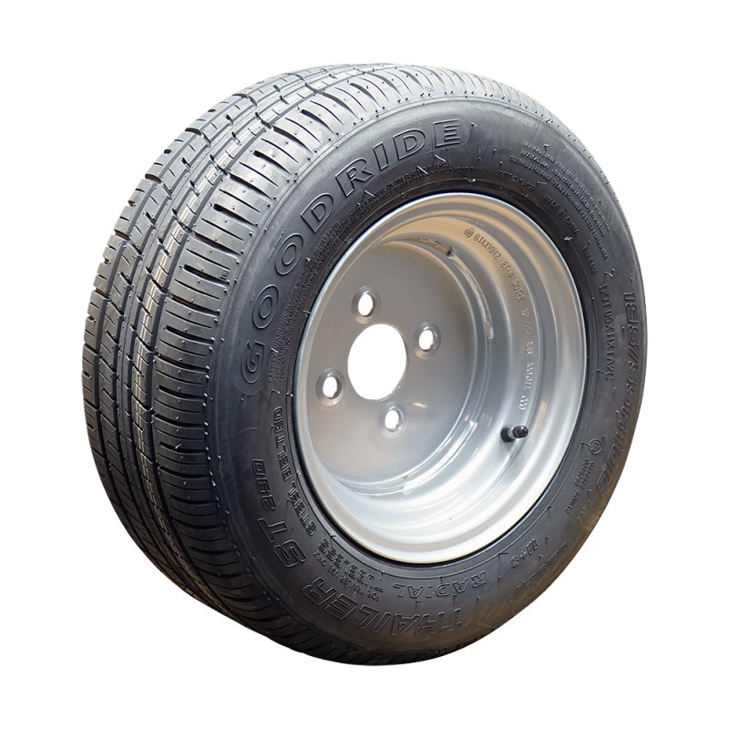 Komplettrad 195/55 R10C 6.00x10H2 ET-4 60/100/4 Stahl ST290 M+S Silbergrau
