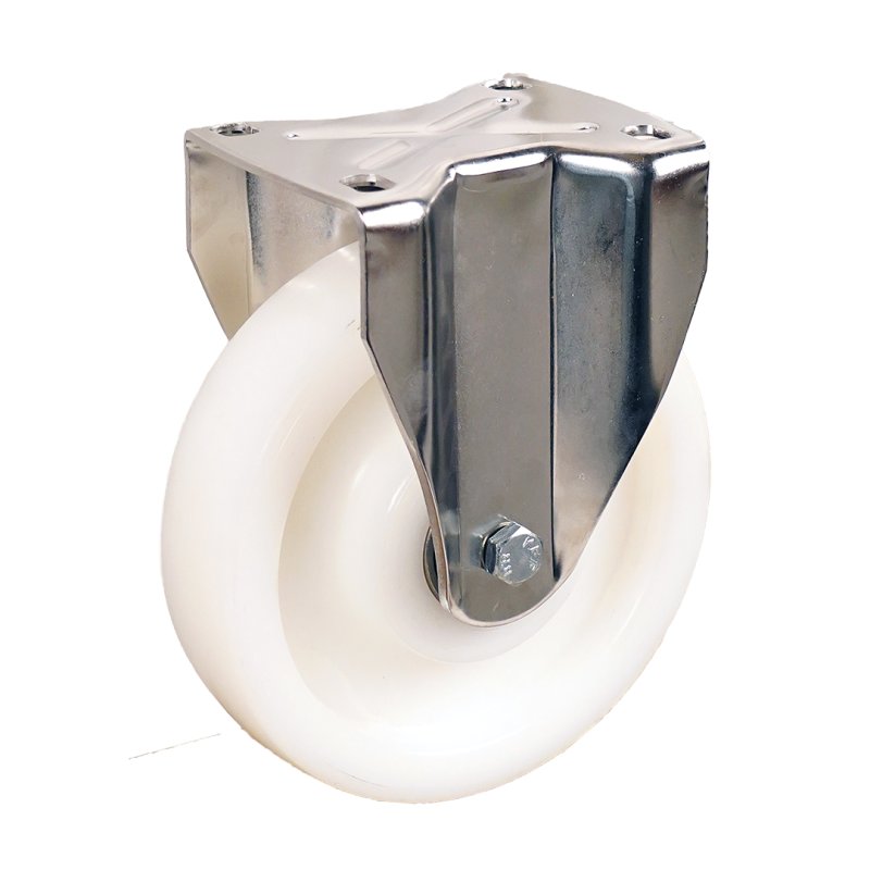 Bockrolle 200mm serie 33 ᠆ 39 Plattenbefestigung Kugellager aus rostfreiem Stahl