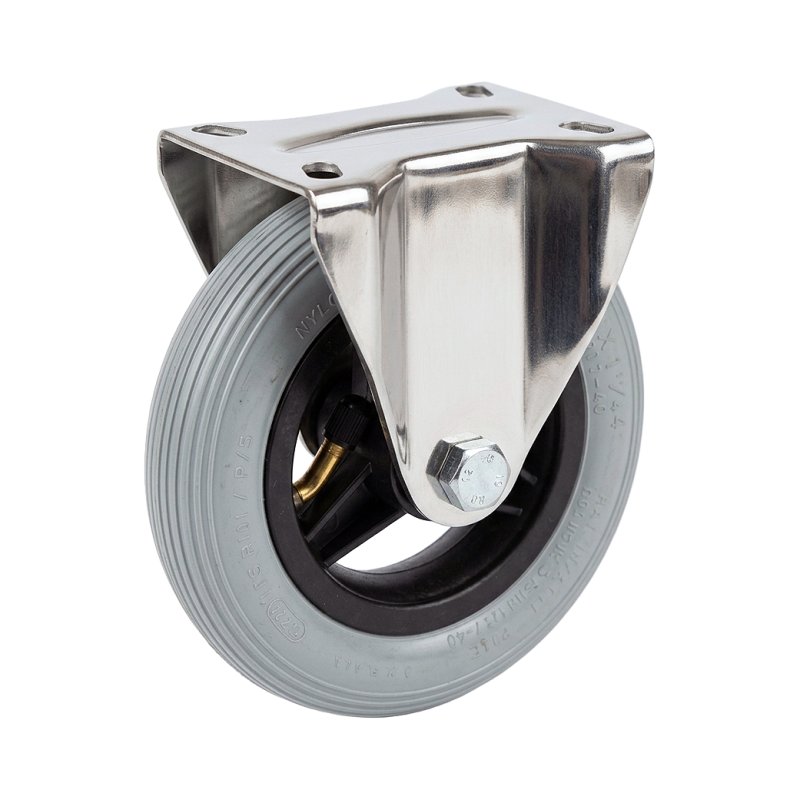 fixed castor 150mm serie 62 ᠆ 31 plate mounting ball bearing