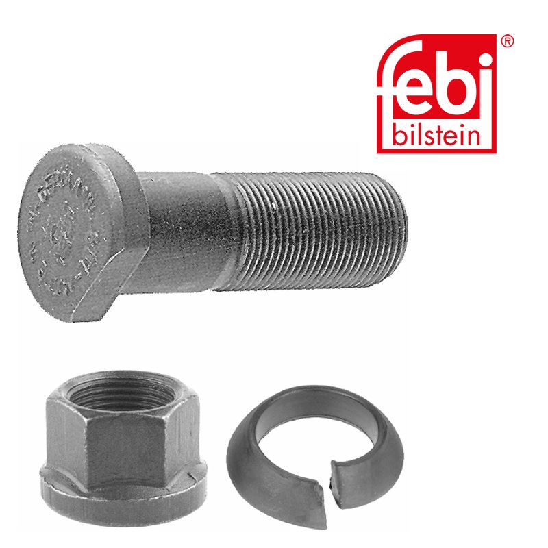 Wheel Stud with limit ring and wheel nut