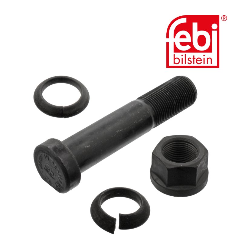 Wheel Stud with rings and wheel nut