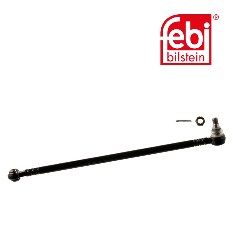Drag Link with castle nuts and cotter pins, from 1st idler arm to 2nd idler arm
