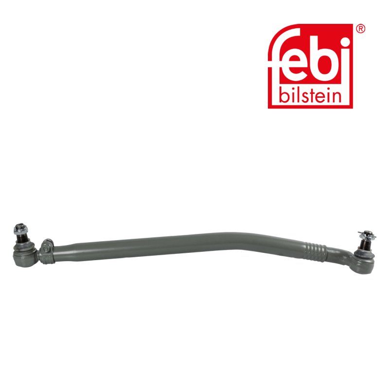 Drag Link with castle nuts and cotter pins, from steering gear to 1st front axle