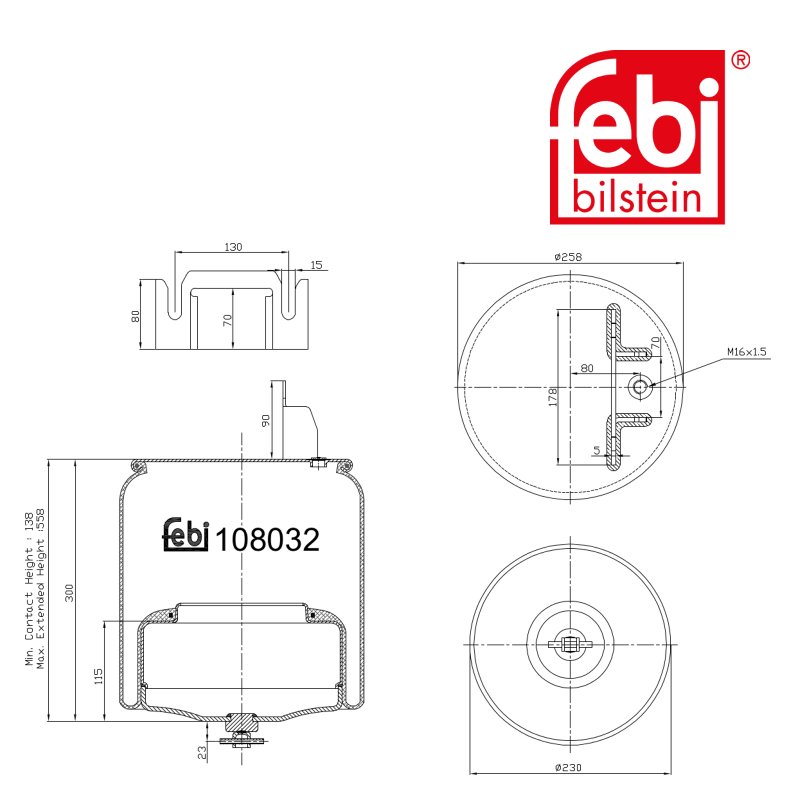 Air Spring with steel piston