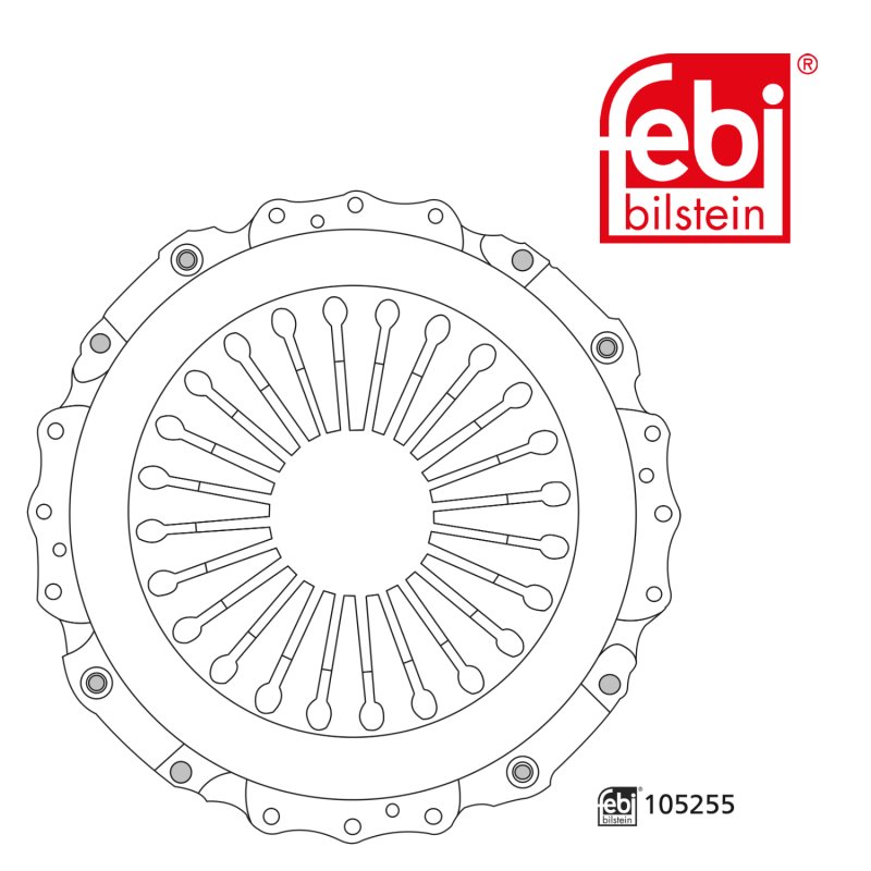 Clutch Cover without clutch release bearing, with mounting set