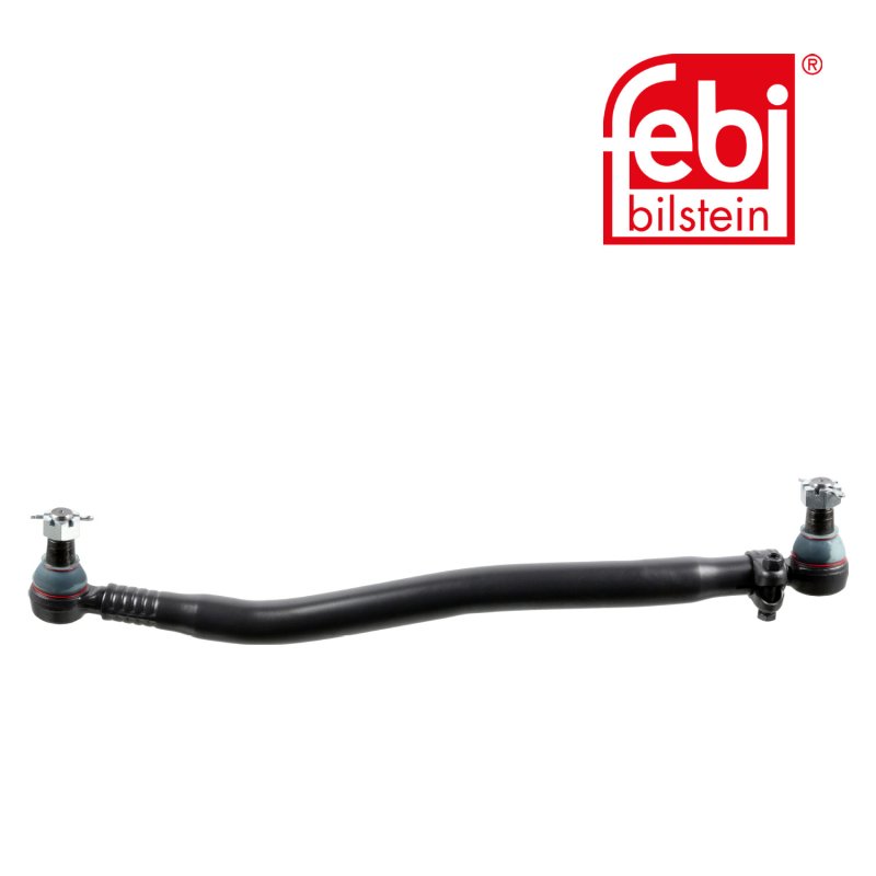 Drag Link with castle nuts and cotter pins, from steering gear to 1st front axle