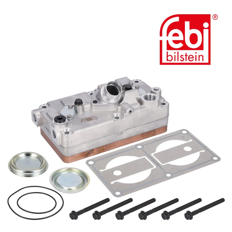 Cylinder Head for air compressor, with valve plate