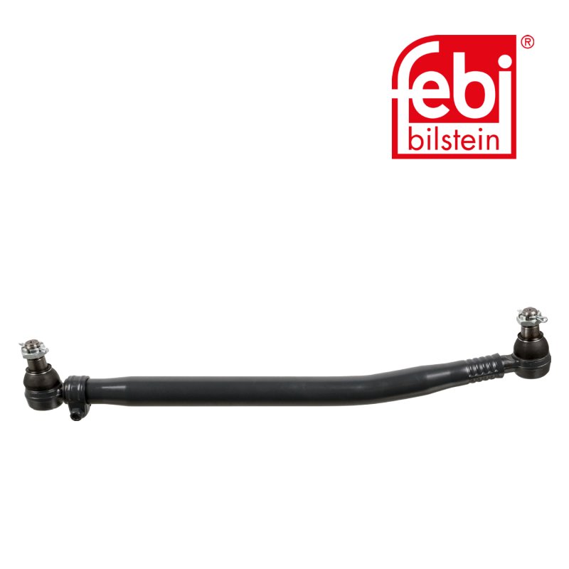 Drag Link with castle nuts and cotter pins, from steering gear to 1st front axle