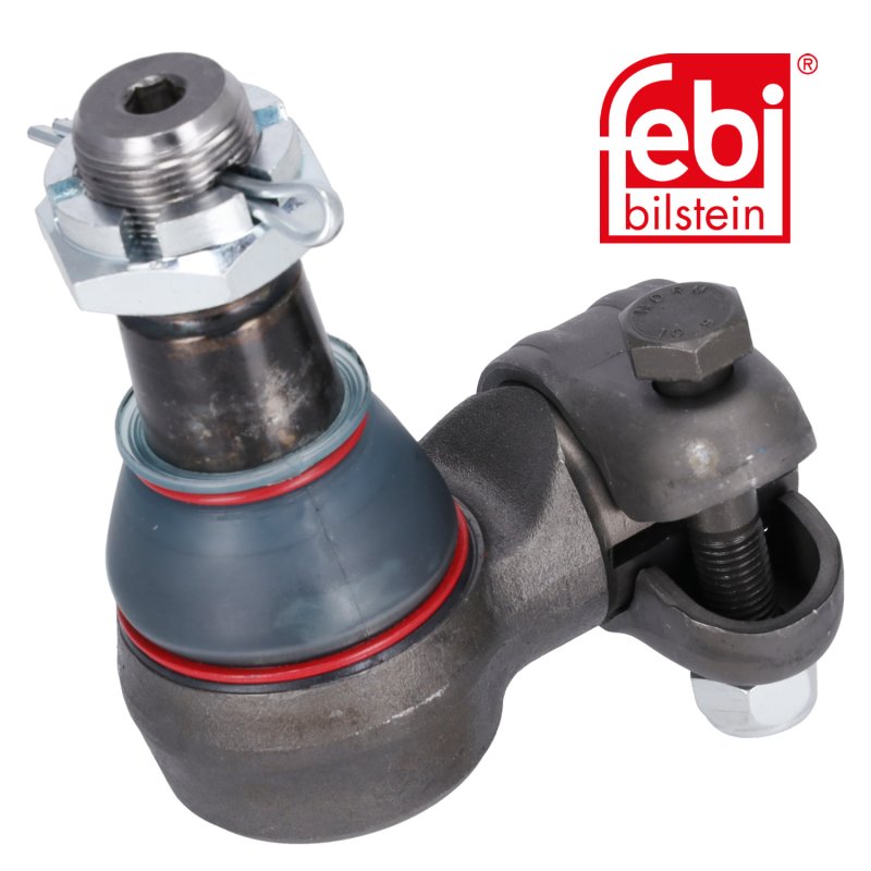 Winkelgelenk für Lenkhydraulikzylinder, mit Sicherungsmutter