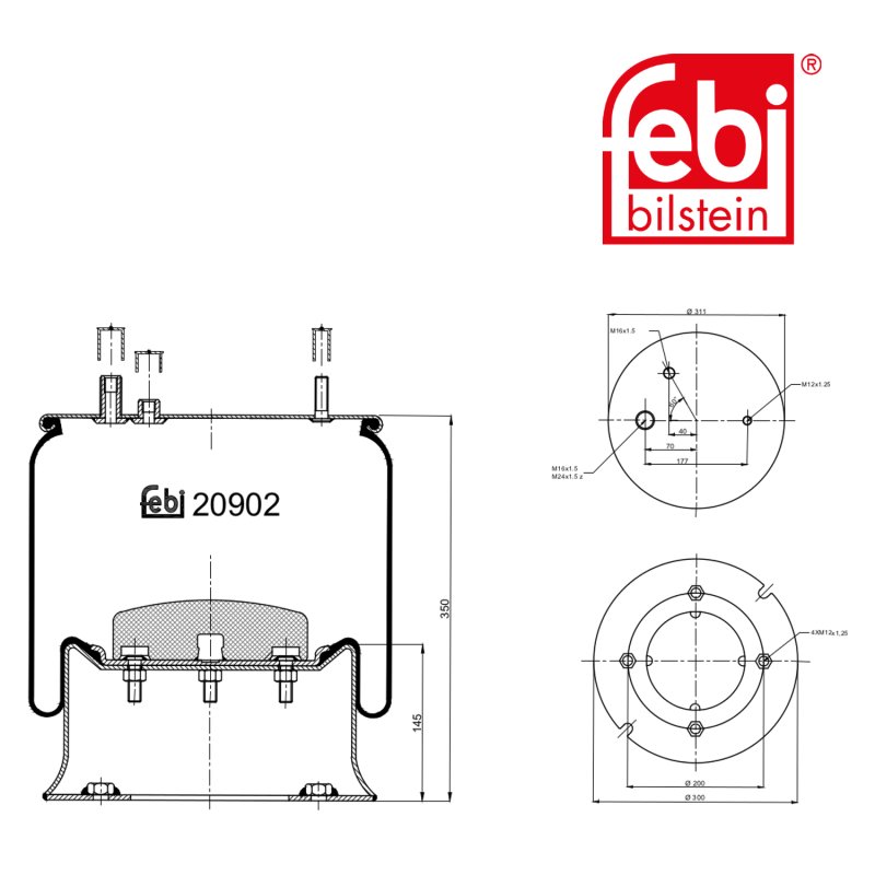 Air Spring with steel piston