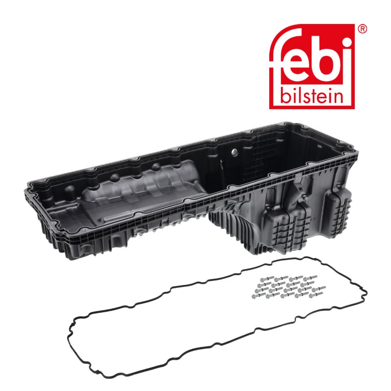 Oil Pan with drain plug, seal ring, screws and sump gasket