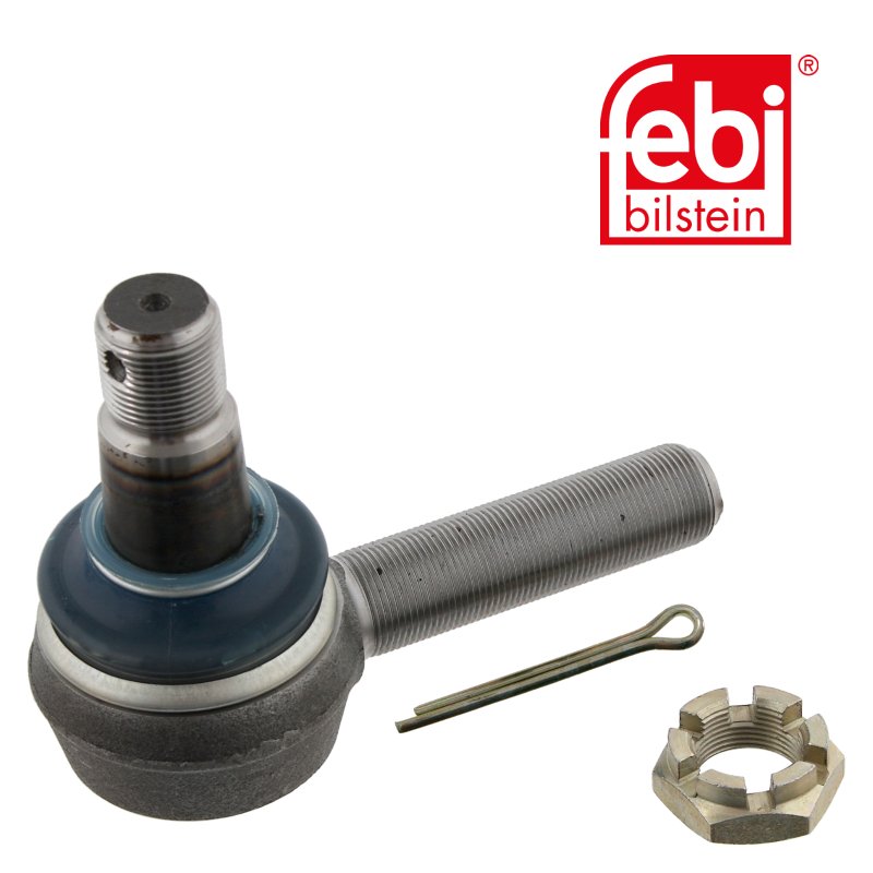 Tie Rod End with castle nut and cotter pin