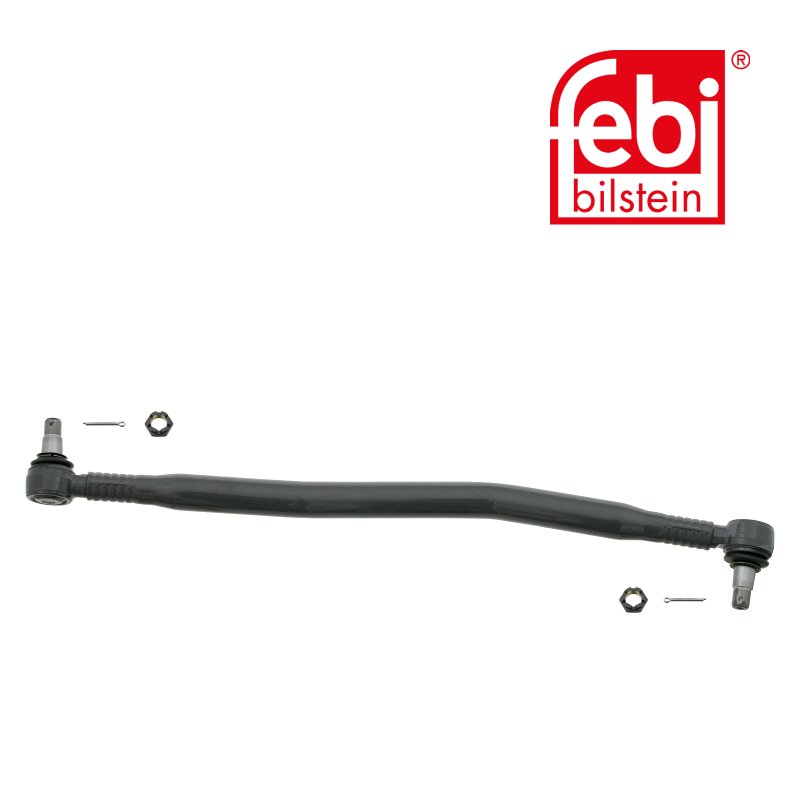 Drag Link with castle nuts and cotter pins, from 1st idler arm to 2nd idler arm