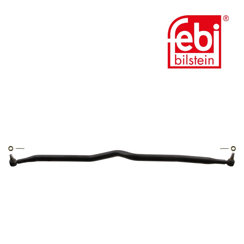 Drag Link with castle nuts and cotter pins, from 1st idler arm to 2nd idler arm