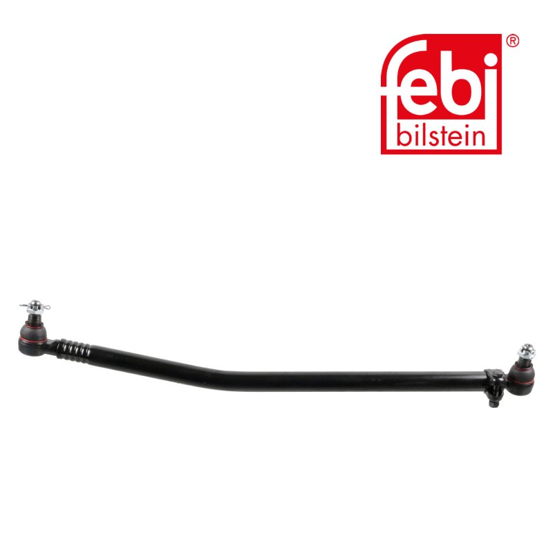 Drag Link with castle nuts and cotter pins, from steering gear to 1st front axle