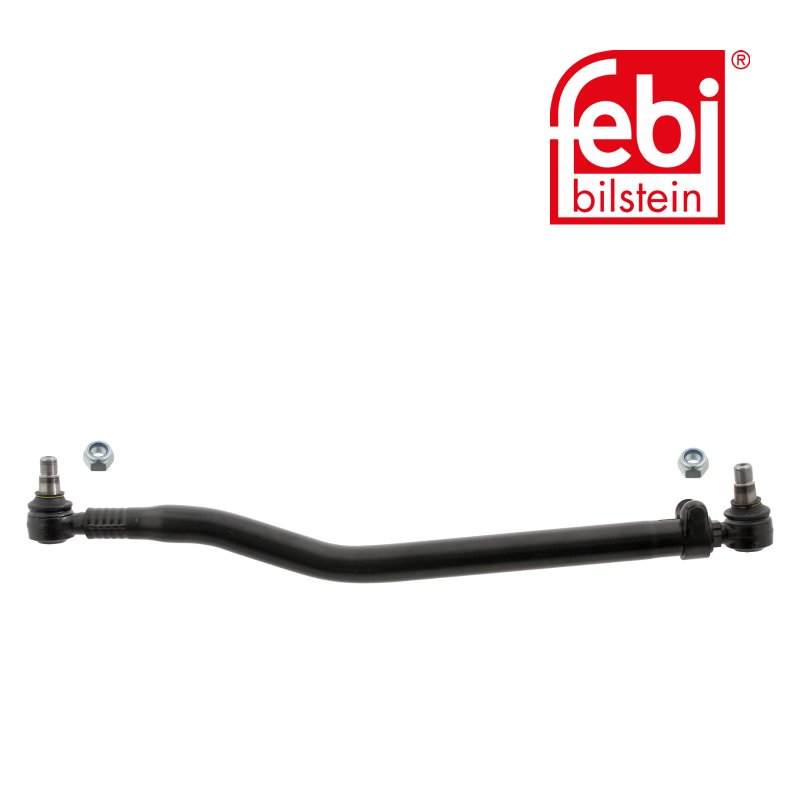 Drag Link with lock nuts, from steering gear to 1st front axle