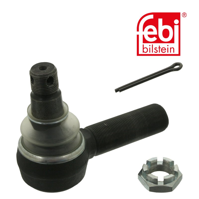 Drag Link End with castle nut and cotter pin
