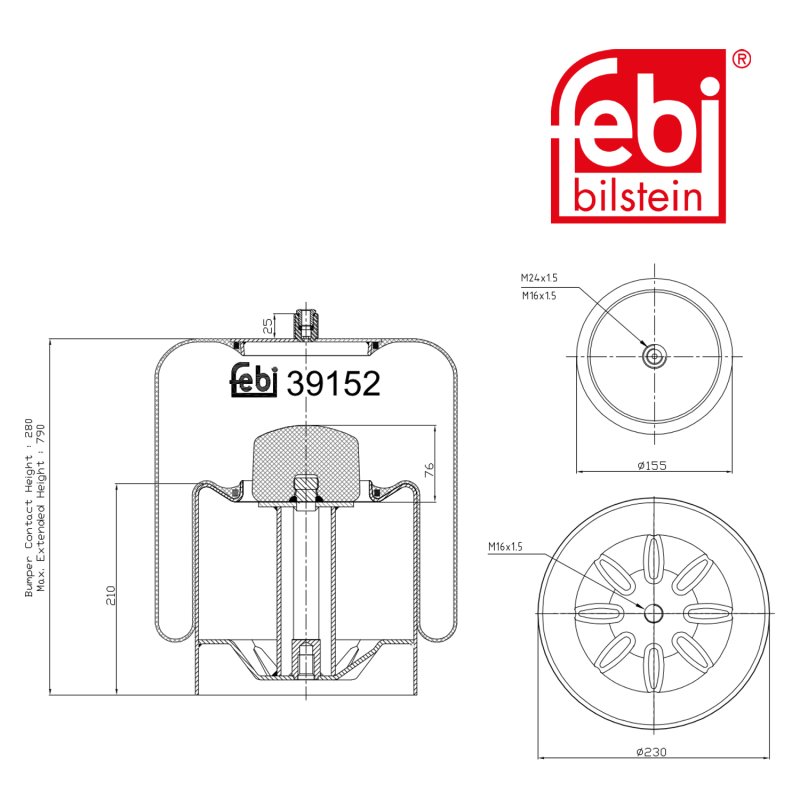 Air Spring with steel piston