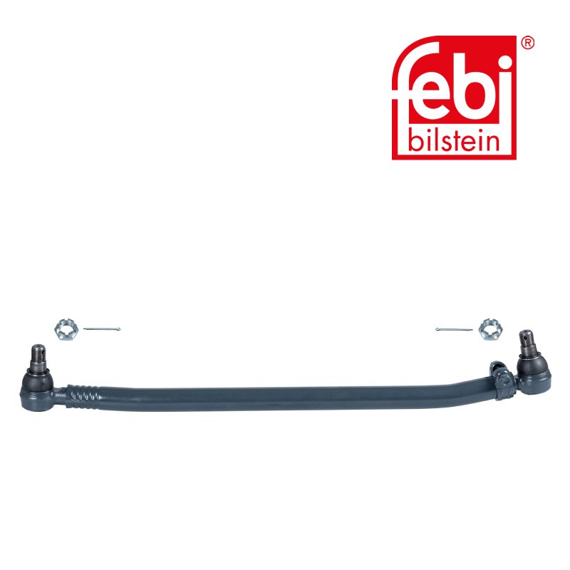 Drag Link with castle nuts and cotter pins