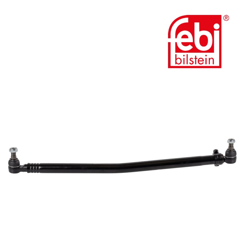 Drag Link with castle nuts and cotter pins, from steering gear to 1st front axle